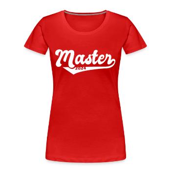 Master 2024 Master's Degree Graduation Graduation - Women's Premium Organic T-Shirt - red - Front - Mia (176cm)
