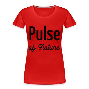 Love Beat Adventure Fun Awesome Geek Heart Sound - Women's Premium Organic T-Shirt - red - Front - Mia (176cm)