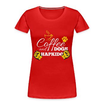 Hapkido-Kampfkunst-Geschenk - Frauen Premium Bio T-Shirt - Rot - Vorne - Mia (176cm)