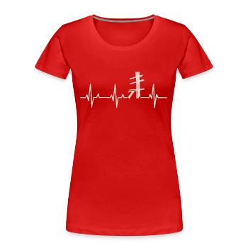 Wing Chun Kampfsport Geschenk - Frauen Premium Bio T-Shirt - Rot - Vorne - Mia (176cm)