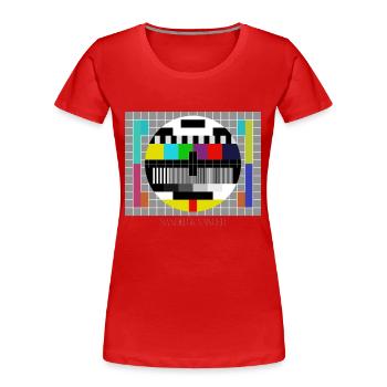 SANDER XANDER 13 - Women's Premium Organic T-Shirt - red - Front - Mia (176cm)