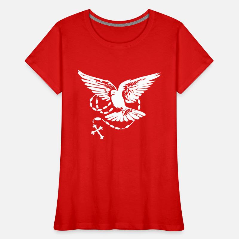 taube heiliger geist Frauen Premium Bio T-Shirt