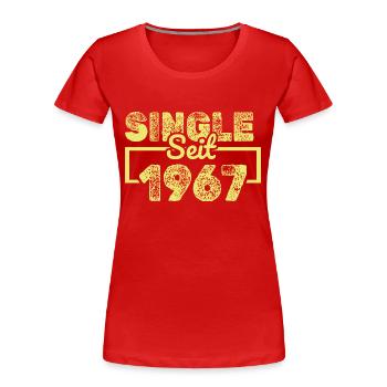 seit 1967 - Frauen Premium Bio T-Shirt - Rot - Vorne - Mia (176cm)