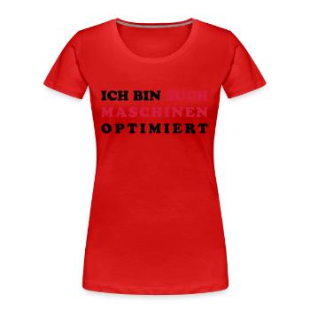 Suchmaschine SEO - Frauen Premium Bio T-Shirt - Rot - Vorne - Mia (176cm)