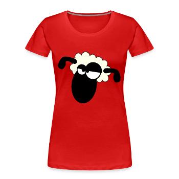 sheep sheep lamb lamb animal animals6 - Women's Premium Organic T-Shirt - red - Front - Mia (176cm)