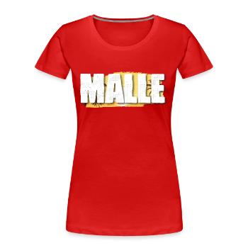 Malle - Frauen Premium Bio T-Shirt - Rot - Vorne - Mia (176cm)