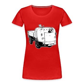 Multicar M21 Multicar Neu Multricar Dieselameise - Frauen Premium Bio T-Shirt - Rot - Vorne - Mia (176cm)
