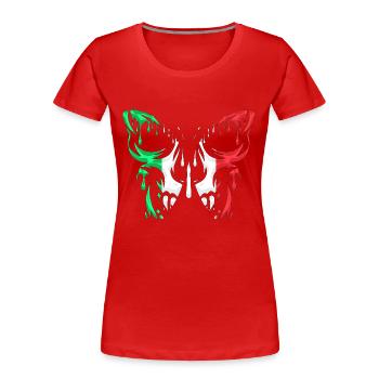 Italy Country Flag Official States Continent - Women's Premium Organic T-Shirt - red - Front - Mia (176cm)