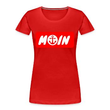 City of Hamburg Moin HH Anker Hamburch St. Pauli - Women's Premium Organic T-Shirt - red - Front - Mia (176cm)