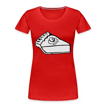 Slice der Kürbis-Kuchen - Frauen Premium Bio T-Shirt - Rot - Vorne - Mia (176cm)