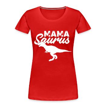 Dinosaurs 1 - Frauen Premium Bio T-Shirt - Rot - Vorne - Mia (176cm)