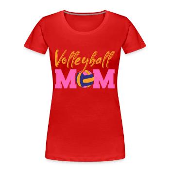 Volleyball Volleyballspieler Vintage Volleyball - Frauen Premium Bio T-Shirt - Rot - Vorne - Mia (176cm)
