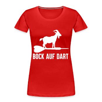 Bock Auf Dart - Fléchettes Spruch Dart Spieler - T-shirt bio Premium Femme - rouge - Devant - Mia (176cm)