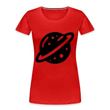 Planet - Women's Premium Organic T-Shirt - red - Front - Mia (176cm)
