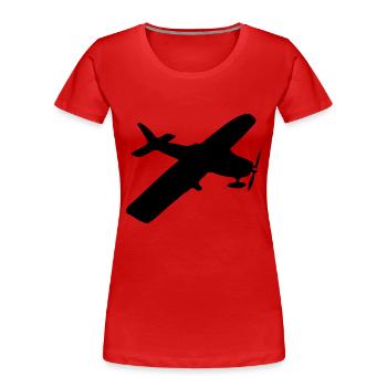 Airjet - Women's Premium Organic T-Shirt - red - Front - Mia (176cm)