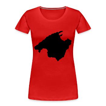 malle - Frauen Premium Bio T-Shirt - Rot - Vorne - Mia (176cm)