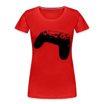 contrôleur - T-shirt bio Premium Femme - rouge - Devant - Mia (176cm)
