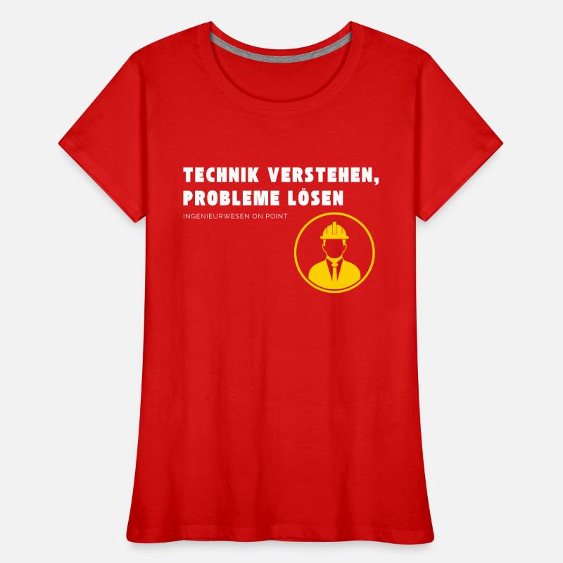 Understanding technology, solving problems Engineering . Women's Premium Organic T-Shirt