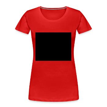 rechteck - Frauen Premium Bio T-Shirt - Rot - Vorne - Mia (176cm)