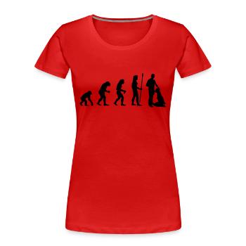 evolution_sex2 - Frauen Premium Bio T-Shirt - Rot - Vorne - Mia (176cm)