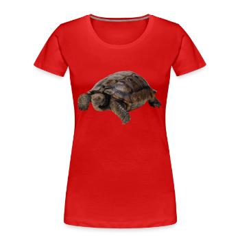 turtle schildkroete tiere animals8 - Frauen Premium Bio T-Shirt - Rot - Vorne - Mia (176cm)