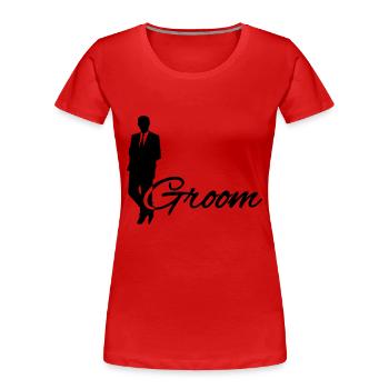 Groom - Frauen Premium Bio T-Shirt - Rot - Vorne - Mia (176cm)
