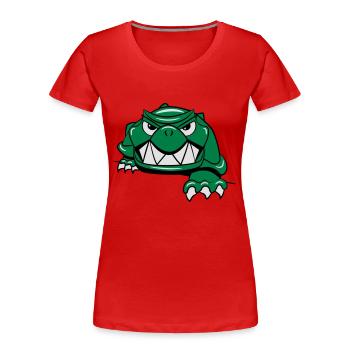 schildkröte horror - Frauen Premium Bio T-Shirt - Rot - Vorne - Mia (176cm)