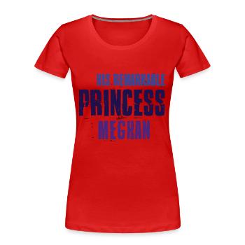 HT Royal Wedding Remarkable Princess blue - Women's Premium Organic T-Shirt - red - Front - Mia (176cm)