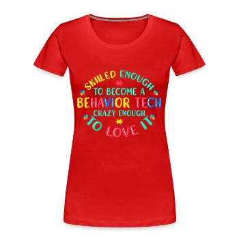 Behavioral Therapist Therapist - Women's Premium Organic T-Shirt - red - Front - Mia (176cm)