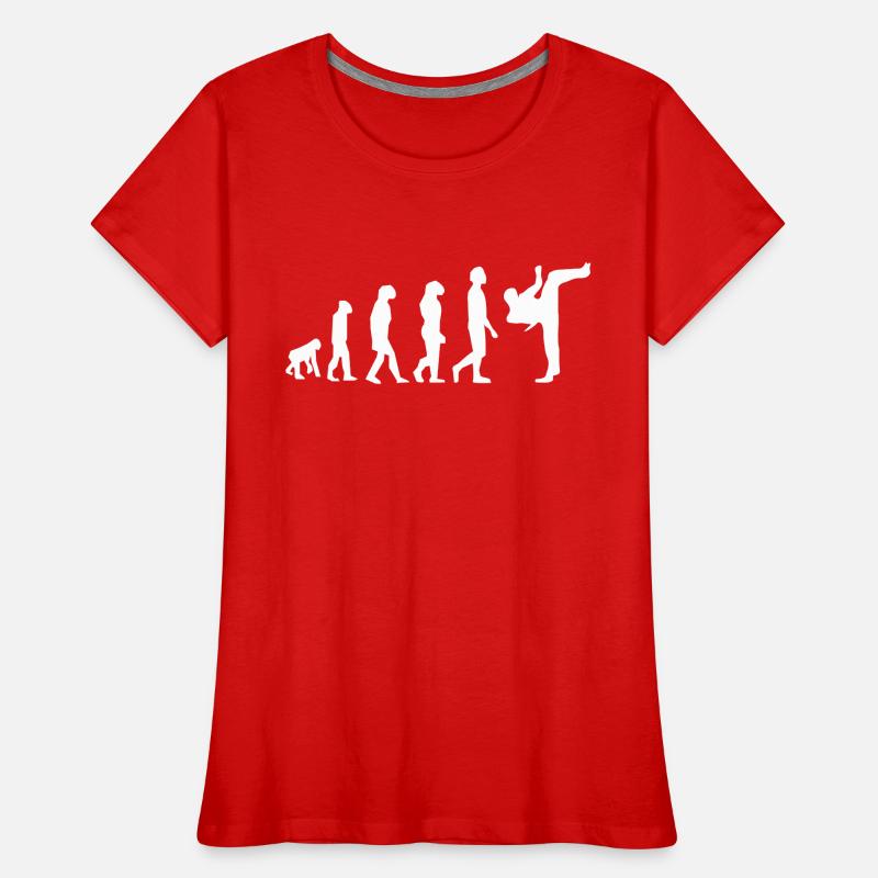 Evolution der Kampfkünste Frauen Premium Bio T-Shirt