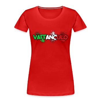 Italien Italiener Vaffanculo - Frauen Premium Bio T-Shirt - Rot - Vorne - Mia (176cm)