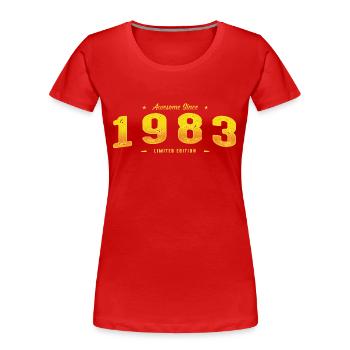 Le meilleur de 1983 - 42e anniversaire Cadeau en édition limitée - T-shirt bio Premium Femme - rouge - Devant - Mia (176cm)
