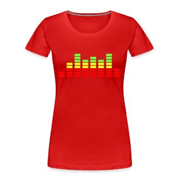 equalizer - Frauen Premium Bio T-Shirt - Rot - Vorne - Mia (176cm)