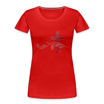 Christus in mir - Frauen Premium Bio T-Shirt - Rot - Vorne - Mia (176cm)