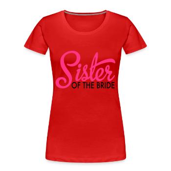 bride - Women's Premium Organic T-Shirt - red - Front - Mia (176cm)