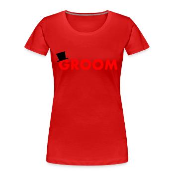 Groom - Frauen Premium Bio T-Shirt - Rot - Vorne - Mia (176cm)