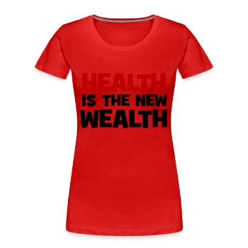 Bless you - Women's Premium Organic T-Shirt - red - Front - Mia (176cm)