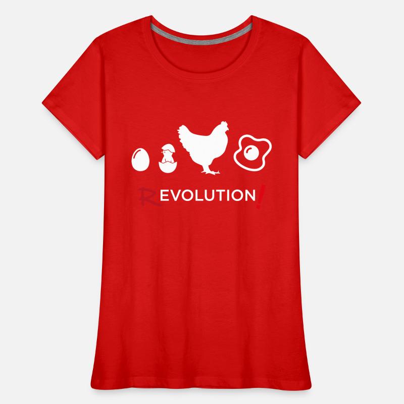 Revolution - Evolution Man Fun Twist 14 Frauen Premium Bio T-Shirt