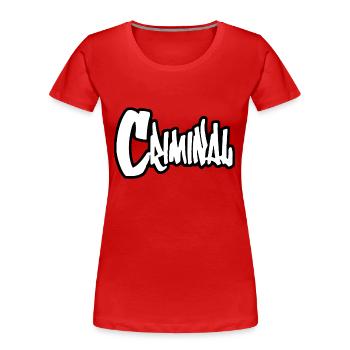 Criminal - Frauen Premium Bio T-Shirt - Rot - Vorne - Mia (176cm)