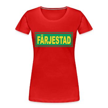 Färjestad — Wikipédia - T-shirt bio Premium Femme - rouge - Devant - Mia (176cm)