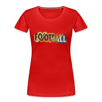 Joueur de football américain Vintage Retro USA Sport - T-shirt bio Premium Femme - rouge - Devant - Mia (176cm)