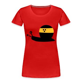 blind - Frauen Premium Bio T-Shirt - Rot - Vorne - Mia (176cm)