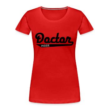 kretus27 - Women's Premium Organic T-Shirt - red - Front - Mia (176cm)