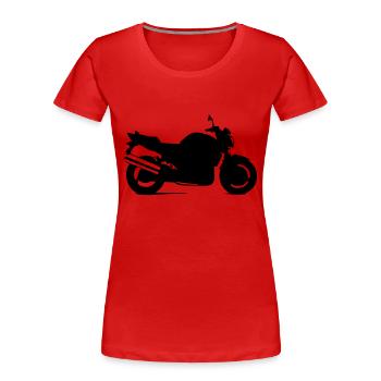 Bandit - Women's Premium Organic T-Shirt - red - Front - Mia (176cm)