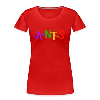 fourmi fourmis amies fourmis arc-en-ciel fourmis fourmis lgbt - T-shirt bio Premium Femme - rouge - Devant - Mia (176cm)