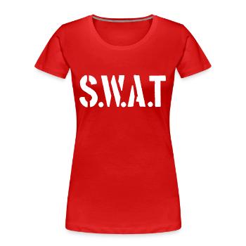 S.W.A.T. - Police - Special Weapons And Tatics - Women's Premium Organic T-Shirt - red - Front - Mia (176cm)