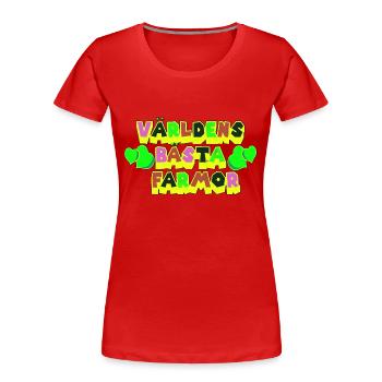 Beste Oma Oma Opa Opa Geburtstag Nana - Frauen Premium Bio T-Shirt - Rot - Vorne - Mia (176cm)