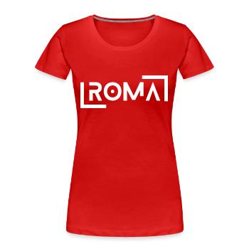 Roma Rom Rome Italia Hauptstadt Capital - T-shirt bio Premium Femme - rouge - Devant - Mia (176cm)