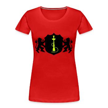 shisha symbol wappen - Frauen Premium Bio T-Shirt - Rot - Vorne - Mia (176cm)
