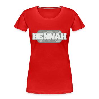 Gesundheit Hennah - Frauen Premium Bio T-Shirt - Rot - Vorne - Mia (176cm)
